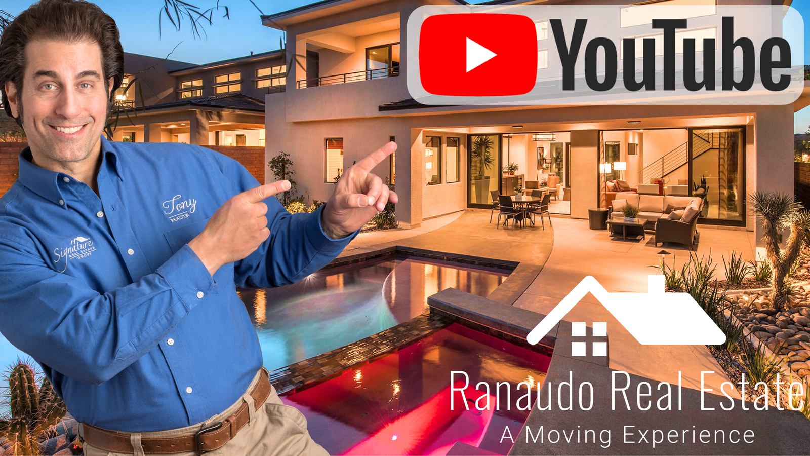 Tony Ranaudo YouTube Channel about Real Estate, click photo to access channel