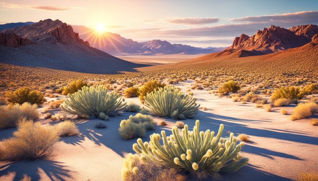 benefits of living in nevada. Nevada's desert landscape under the abundant sunshine