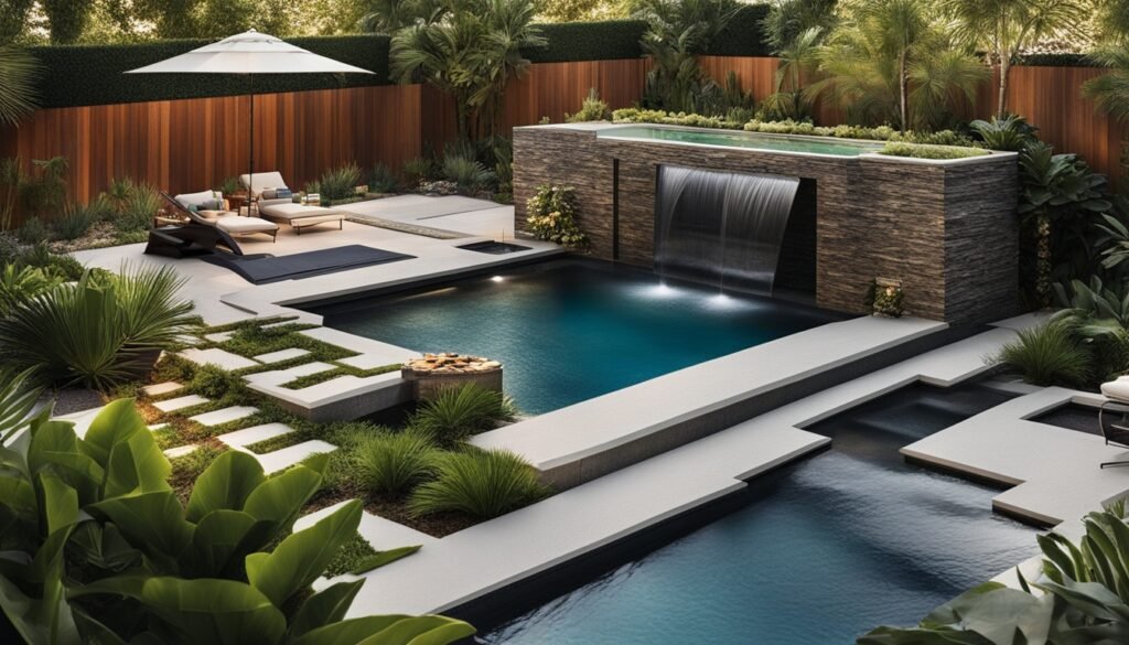 5 backyard design ideas with pool and spa