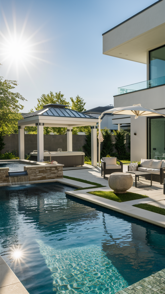 Elegant Backyard Transformations Pool and Spa Inspirations