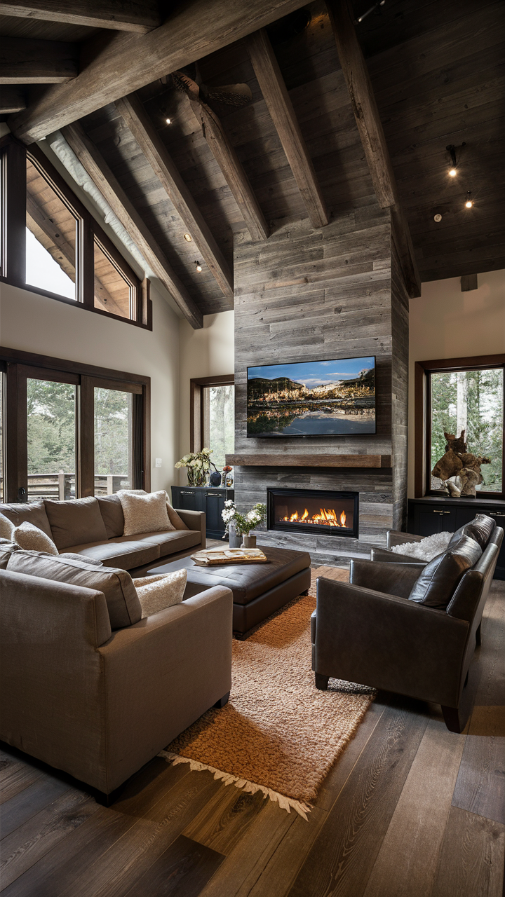 Cozy & Inspirational Living Room Designs with Fireplace