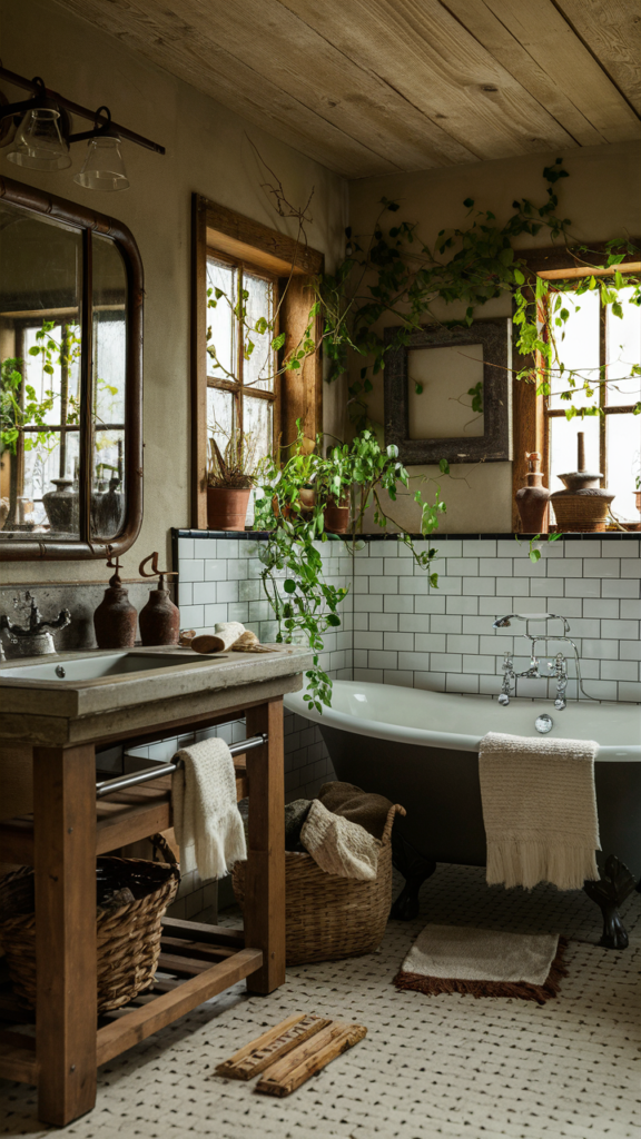 Rustic Elegance Farmhouse Bathroom Decor Ideas