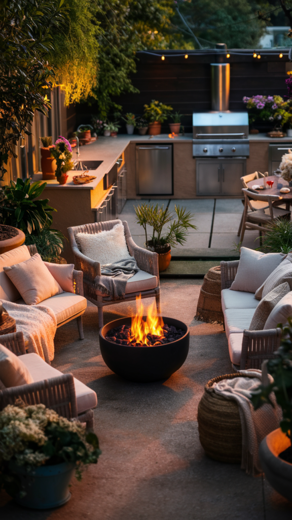 Stylish Small Backyard Fireplace Designs for Compact Spaces
