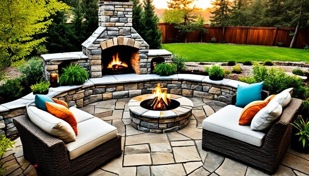diy backyard fireplace ideas