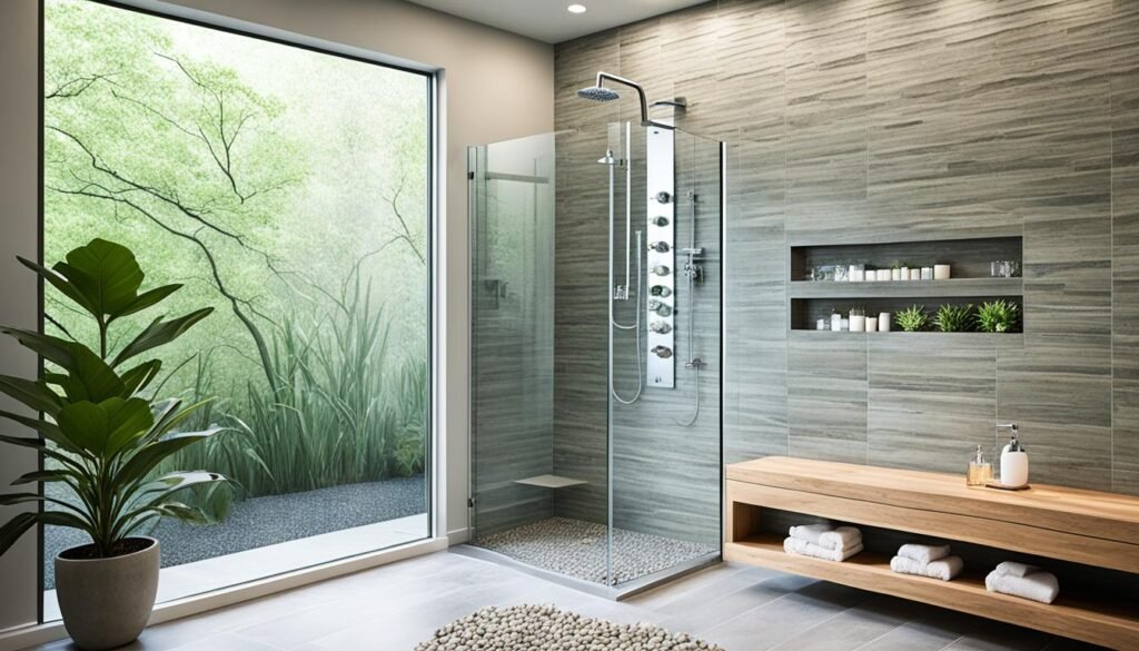 nature inspired walk-in shower designs