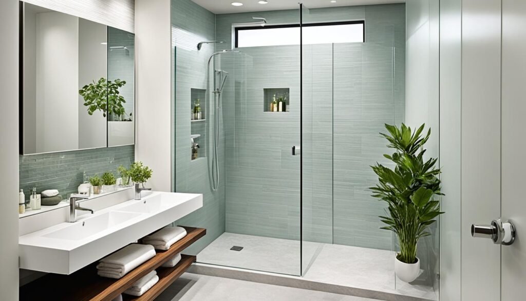 small walk in shower ideas