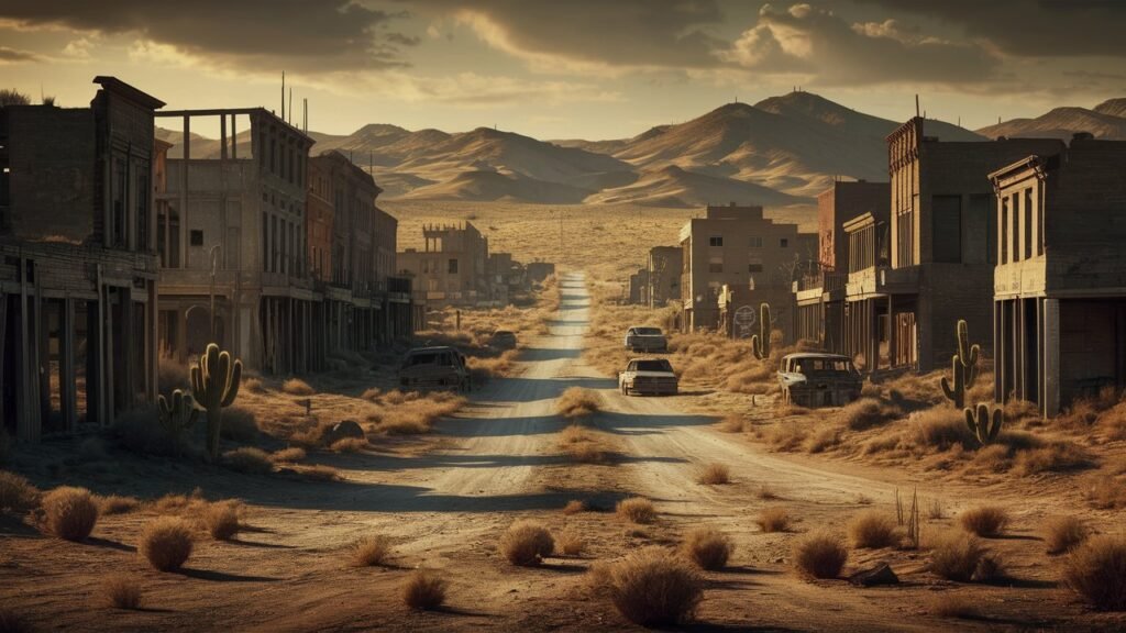 Rhyolite Ghost Town Eerie Scenery