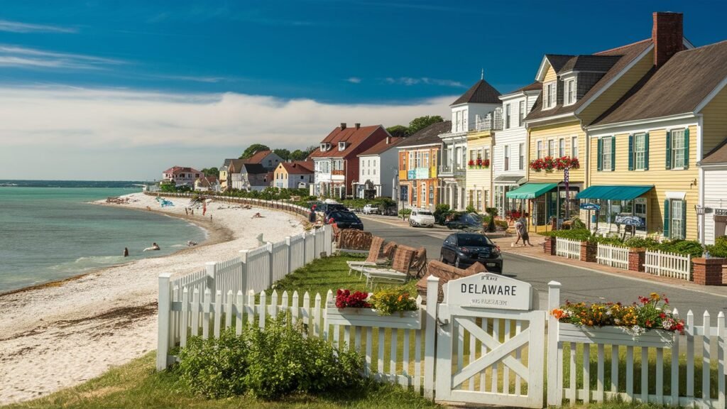 a picturesque photo of the delaware coastline